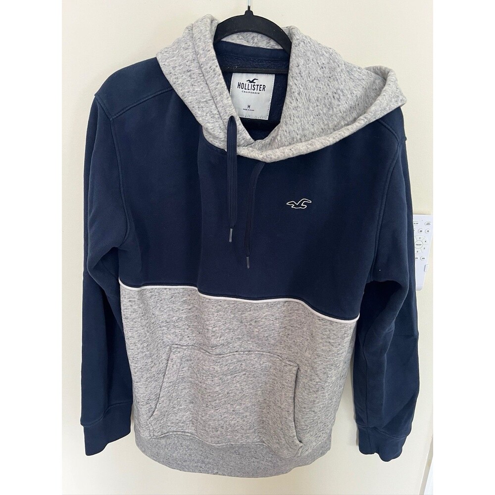 Mens Hollister Blue and Gray Sweatshirt Size Medium
